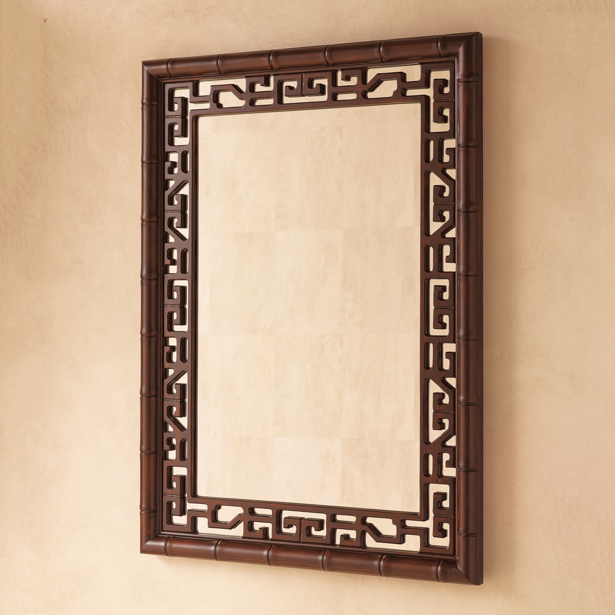 BAMBOO LATTICE MIRROR