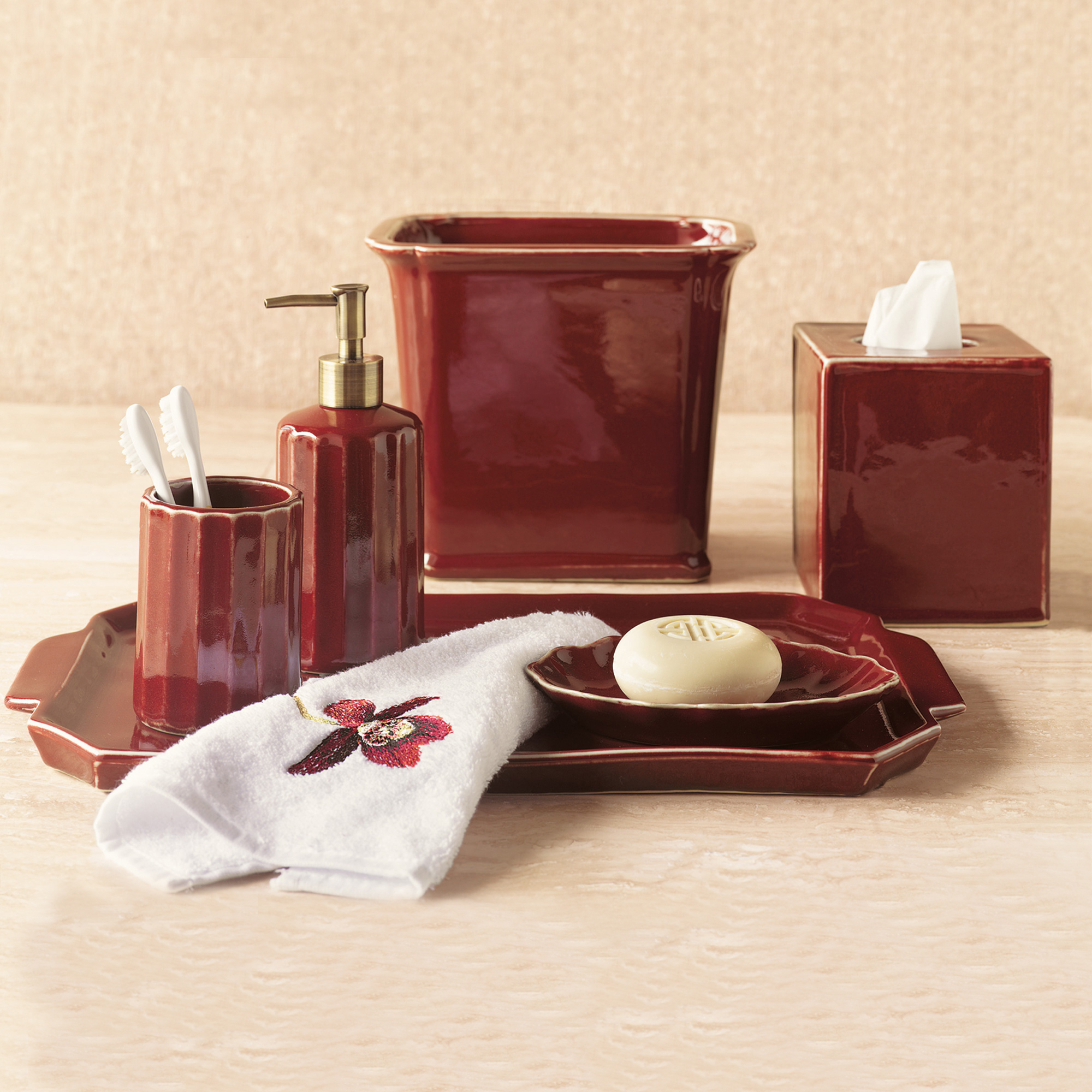 OXBLOOD SOAP DISH
