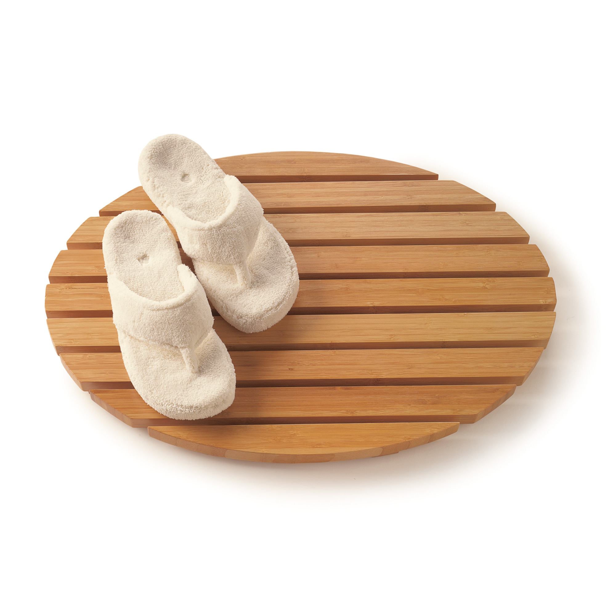 BAMBOO OVAL BATHMAT