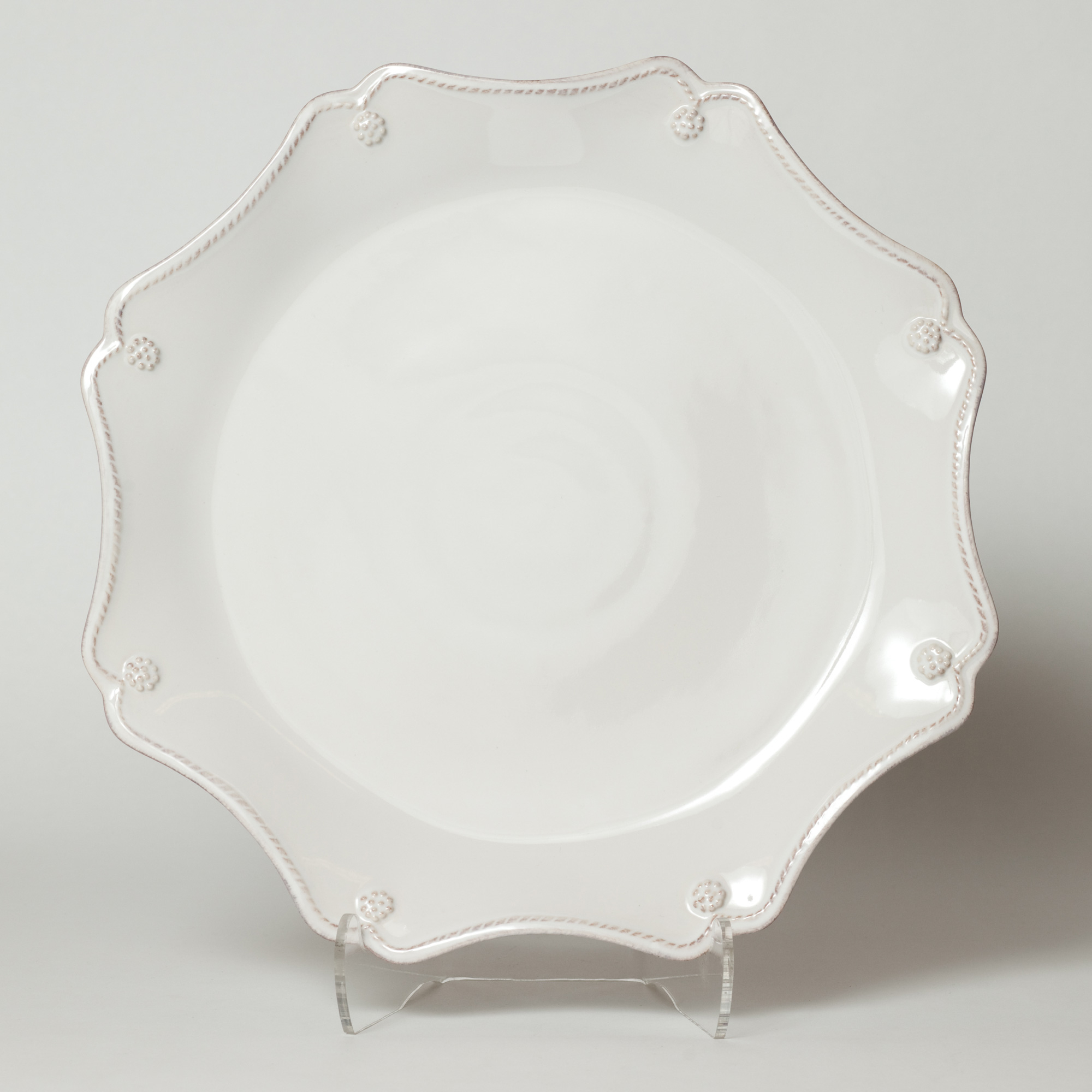 Berry & Thread Scalloped Charger 