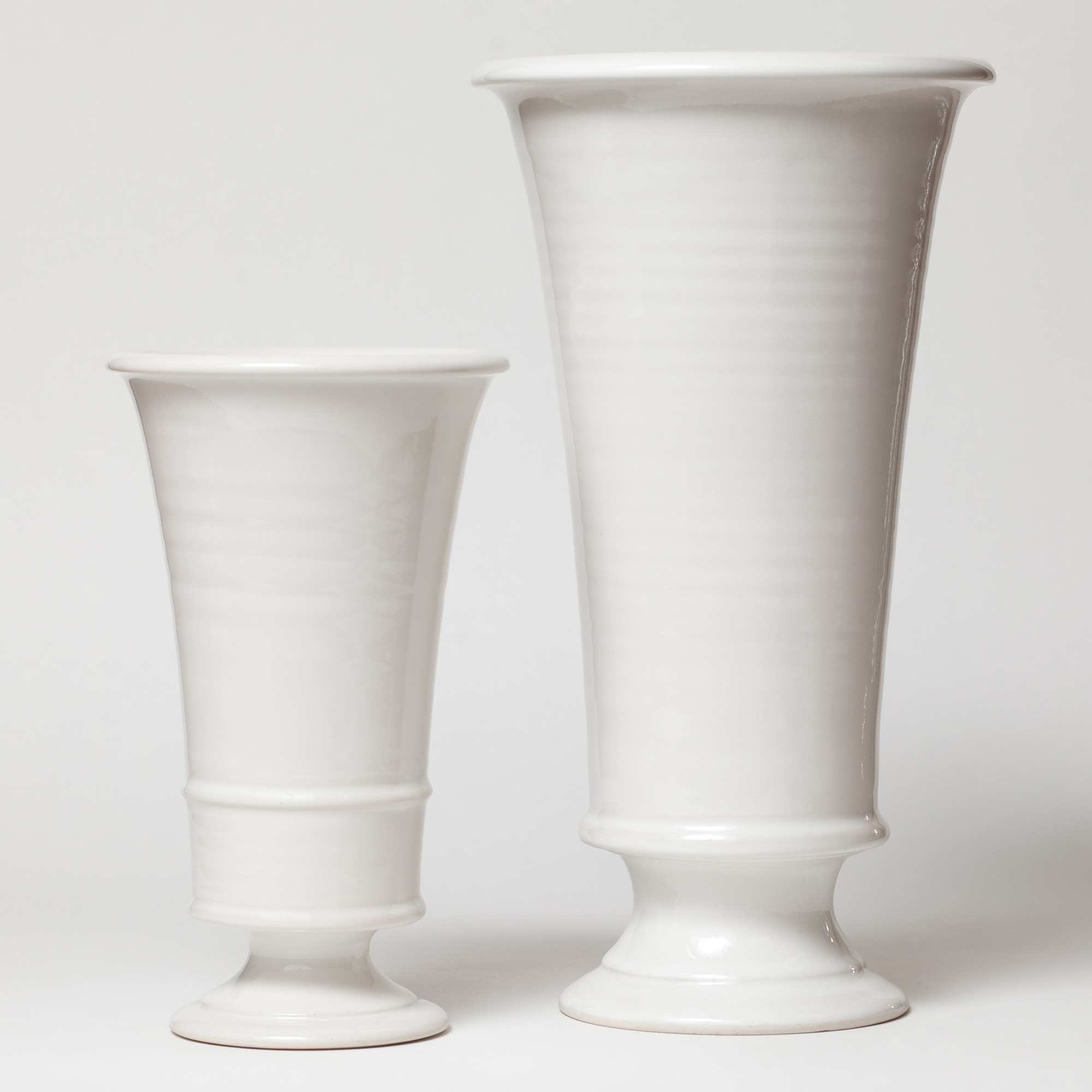 Cavendish Medium Vase, White 