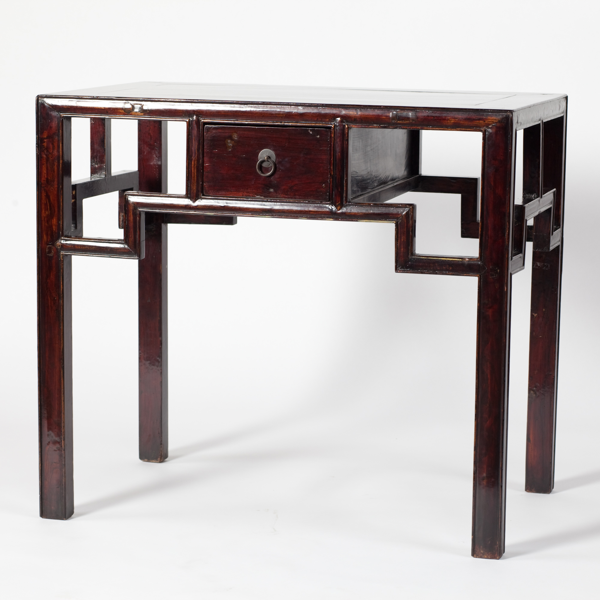ANTIQUE ELM WINE TABLE