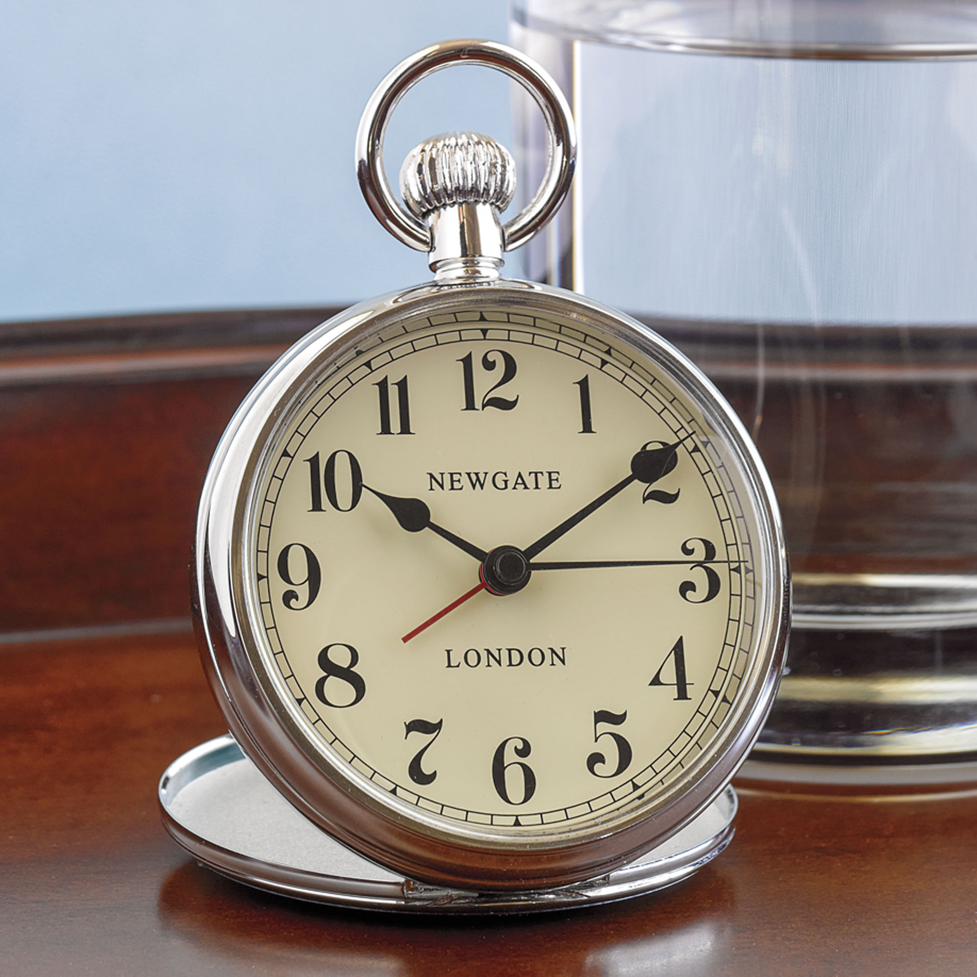 REGULATOR ALARM CLOCK - CHROME