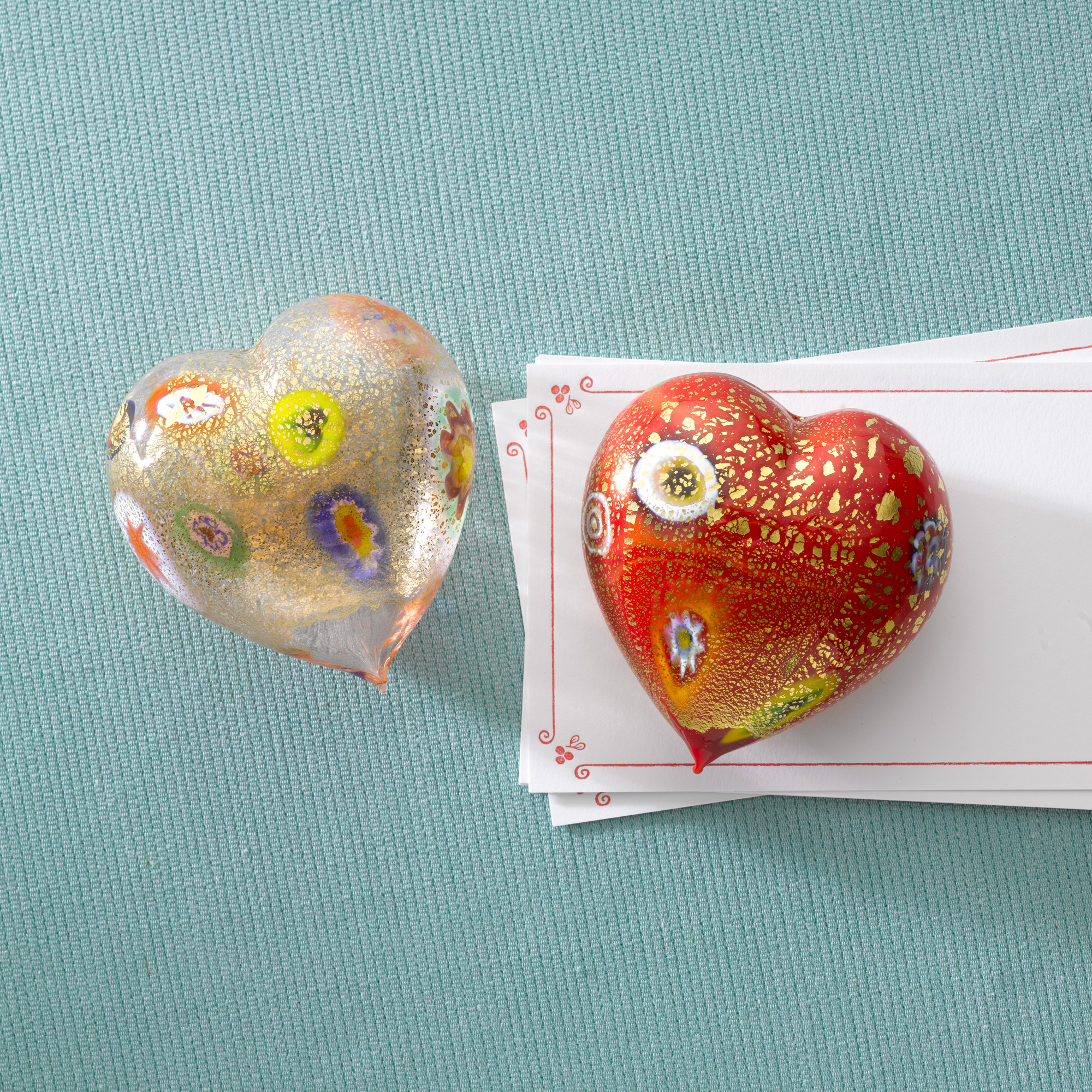 MURANO HEART PAPERWEIGHT