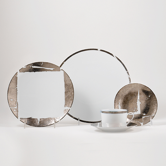 SILVER LEAF FIVE PIECE PLACE SETTING