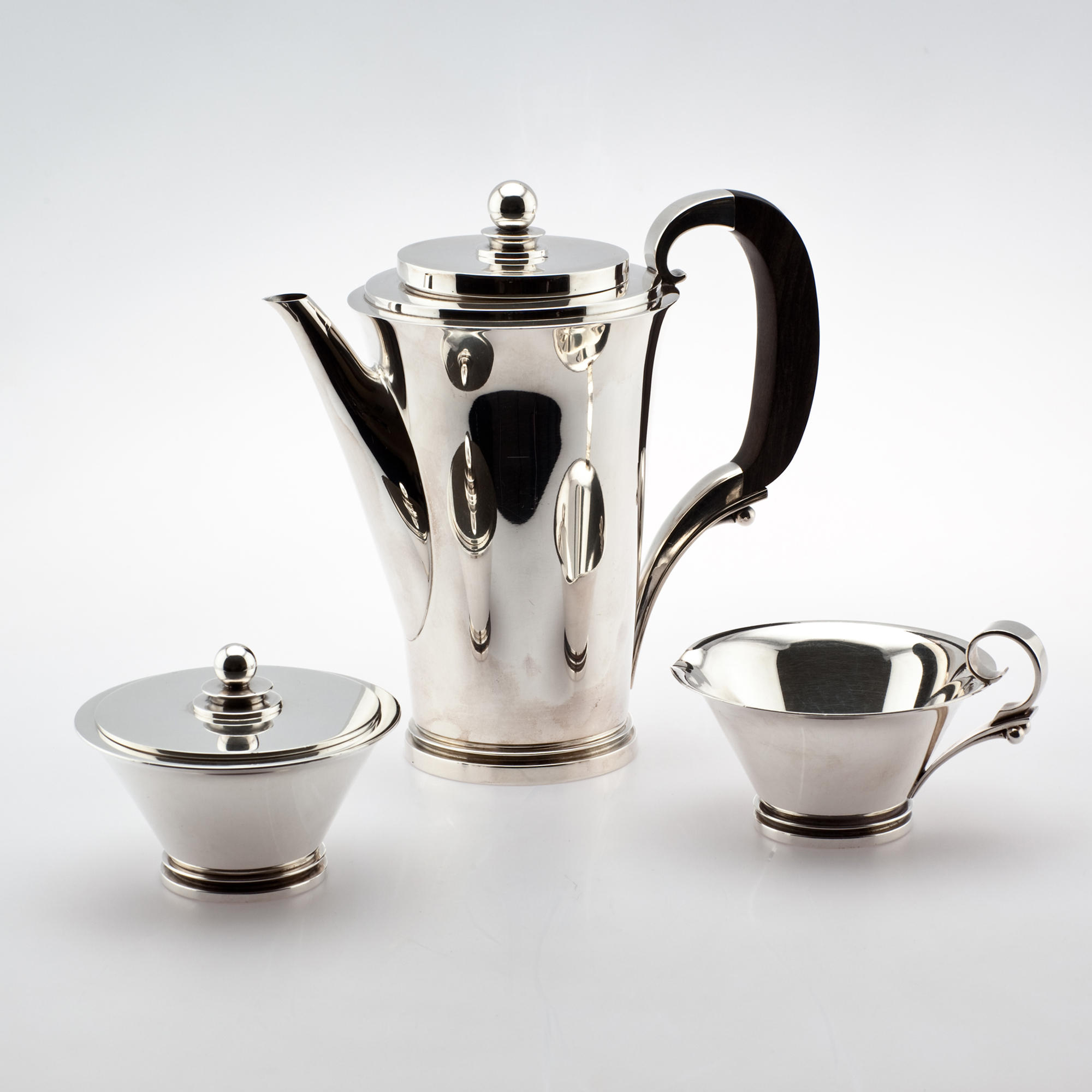 Georg Jensen 3-Piece Pyramid Coffee Set