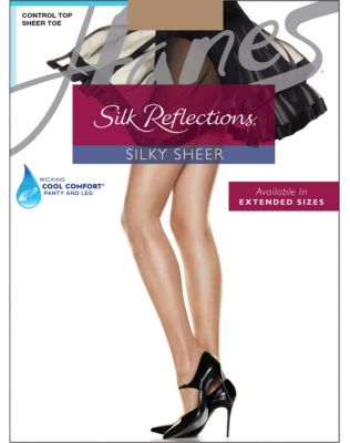 Hanes Silk Reflections Sheer Control Top Pantyhose 3-Pack