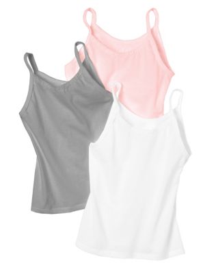 Hanes Toddler Girls' TAGLESS&reg; Camisole 3-Pack