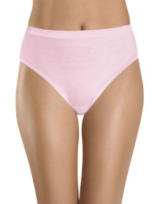 Hanes Women's Classics Assorted Cotton Hi-Cut 3-Pack
