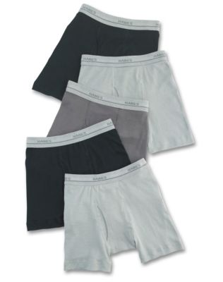 Hanes Boys' Dyed Boxer Brief 5-Pack