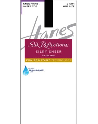 Silk Reflections Lasting Silky sheer Knee Highs 12-Pack