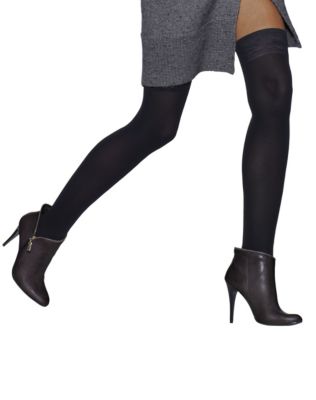 Hanes Silk Reflections Blackout Thigh Highs 3-Pack
