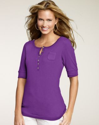 Hanes Signature&reg; Women's Featherweight Henley