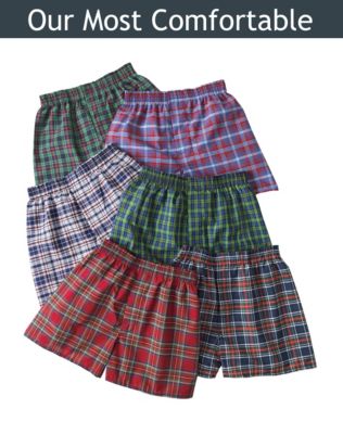 Hanes Classics Boys' Tartan Boxers 3-Pack