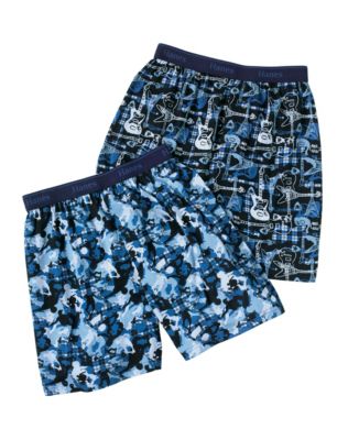 Hanes Classics Boys Printed Camo Knit Boxer 2-Pack