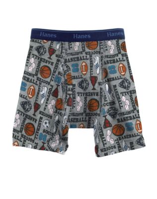 Hanes Classics Boys' Print Boxer Briefs with Comfort Flex® Waistband 2-Pack