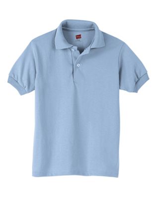 Hanes Kids' Cotton-Blend Jersey Polo
