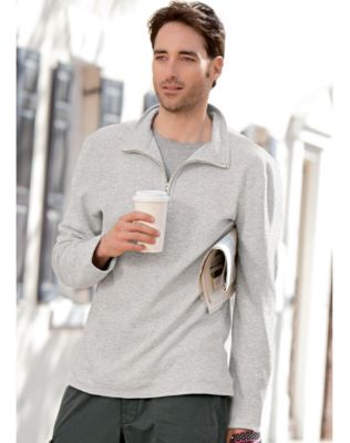 Hanes Signature Men's Waffle Knit 1/4 Zip Pullover