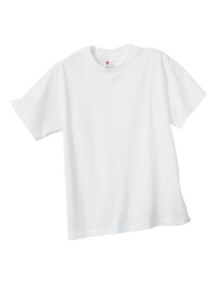 Hanes Classics White Crew Boys' Undershirt 4-Pack
