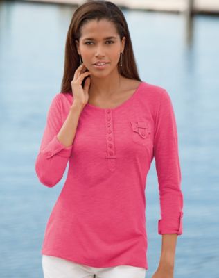 Hanes Signature™ Women’s Camp Henley