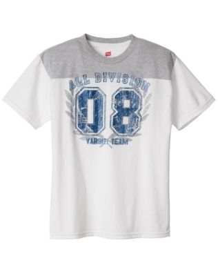 Hanes Boys’ Division One Graphic Crewneck Football T-Shirt