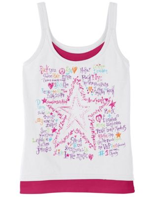 Hanes Girls’ Star Graphic Tank