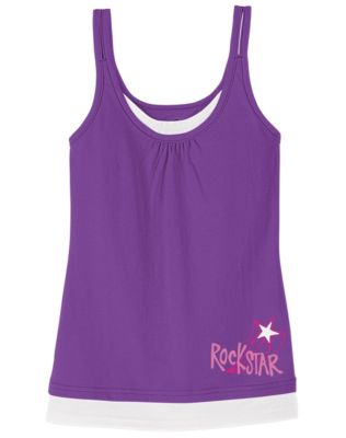 Hanes Girls’ 2-Fer Graphic Tank
