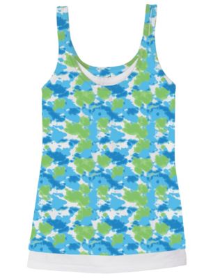 Hanes Girls' 2-Fer Print Tank