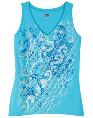 Hanes Women’s Vines & Dots Graphic Tank