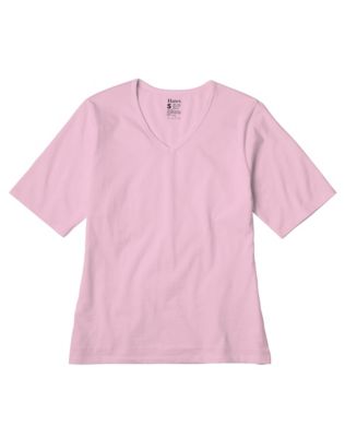 Hanes Women's Essentials Cotton V-Neck Tee
