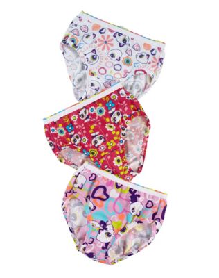 Hanes Tagless&reg; Toddler Girls' Pre-Shrunk Cotton Briefs 3-Pk