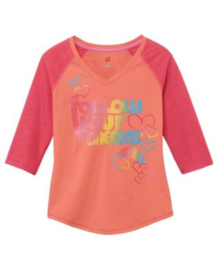 Girls' Follow Your Dreams Baseball Tee