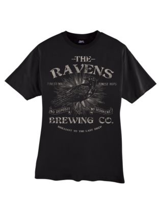 Hanes Beefy-T The Raven's Brewing Company Graphic T-Shirt