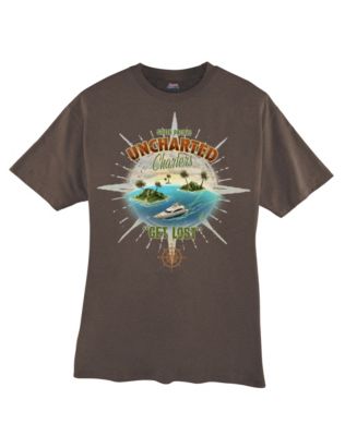 Hanes Beefy-T Get Lost Graphic T-Shirt