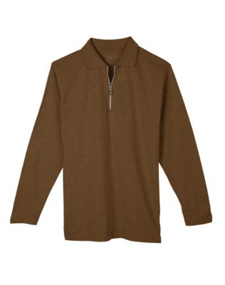 Hanes Signature&reg; Men's 1/4-Zip Polo