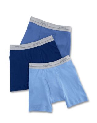 Hanes Classics Boys' Blues Boxer Briefs 3-Pack