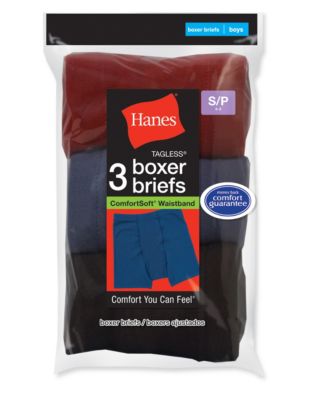 Boys' ComfortSoft&reg; Dyed Boxer Briefs 3-Pack