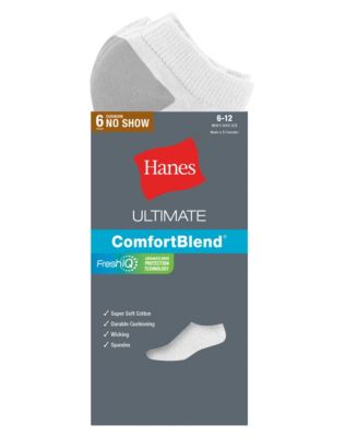 Hanes Classics Men's Extra Low-Cut Sock 6-Pack