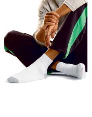 Hanes Men's Cushion Ankle Socks 10-Pack