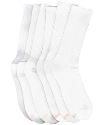Hanes All Day Dry Cushioned Women's Crew Athletic Socks 6-Pack