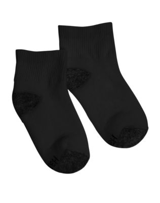 Hanes Boys Ankle Comfortblend&reg; Black EZ Sort&reg; Socks 6-Pack