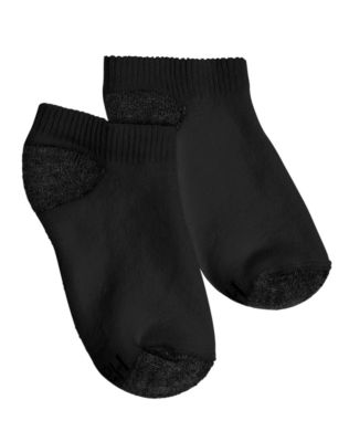 Hanes Boys No- Show Comfortblend&reg; Black EZ Sort&reg; Socks 6-Pack