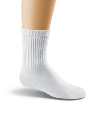 Hanes Classics Girls' Crew Socks 6-Pack