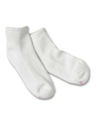 Hanes All Day Dry Women's Ankle Socks Extended Sizes 6-Pack