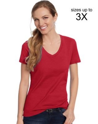 Hanes Women’s Nano-T® V-Neck T-Shirt