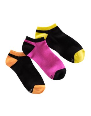 Hanes Women's Low-Cut Neon Socks 3-Pack