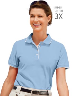 Ultimate Outer Banks by Hanes Women's No-Curl Fashion Polo
