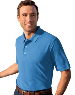 Outer Banks by Hanes Men's Essential Wrinkle-Resistant Pique Polo