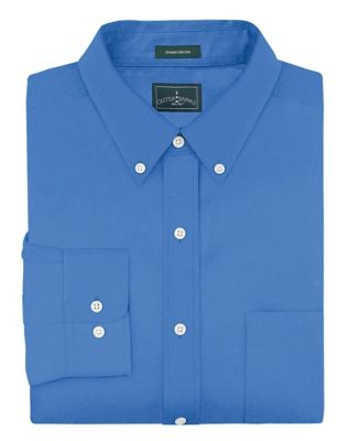Outer Banks by Hanes Men's Wrinkle-Resistant Poplin Shirt