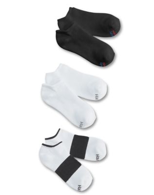 Hanes Women's Low-Cut Athletic Socks With Arch Support 3-Pack